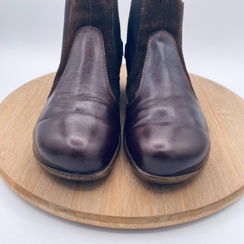 Naot Boots Womens 7.5 38 Brown Leather Ankle Chelsea Konini Cottage Comfort - Picture 3 of 11